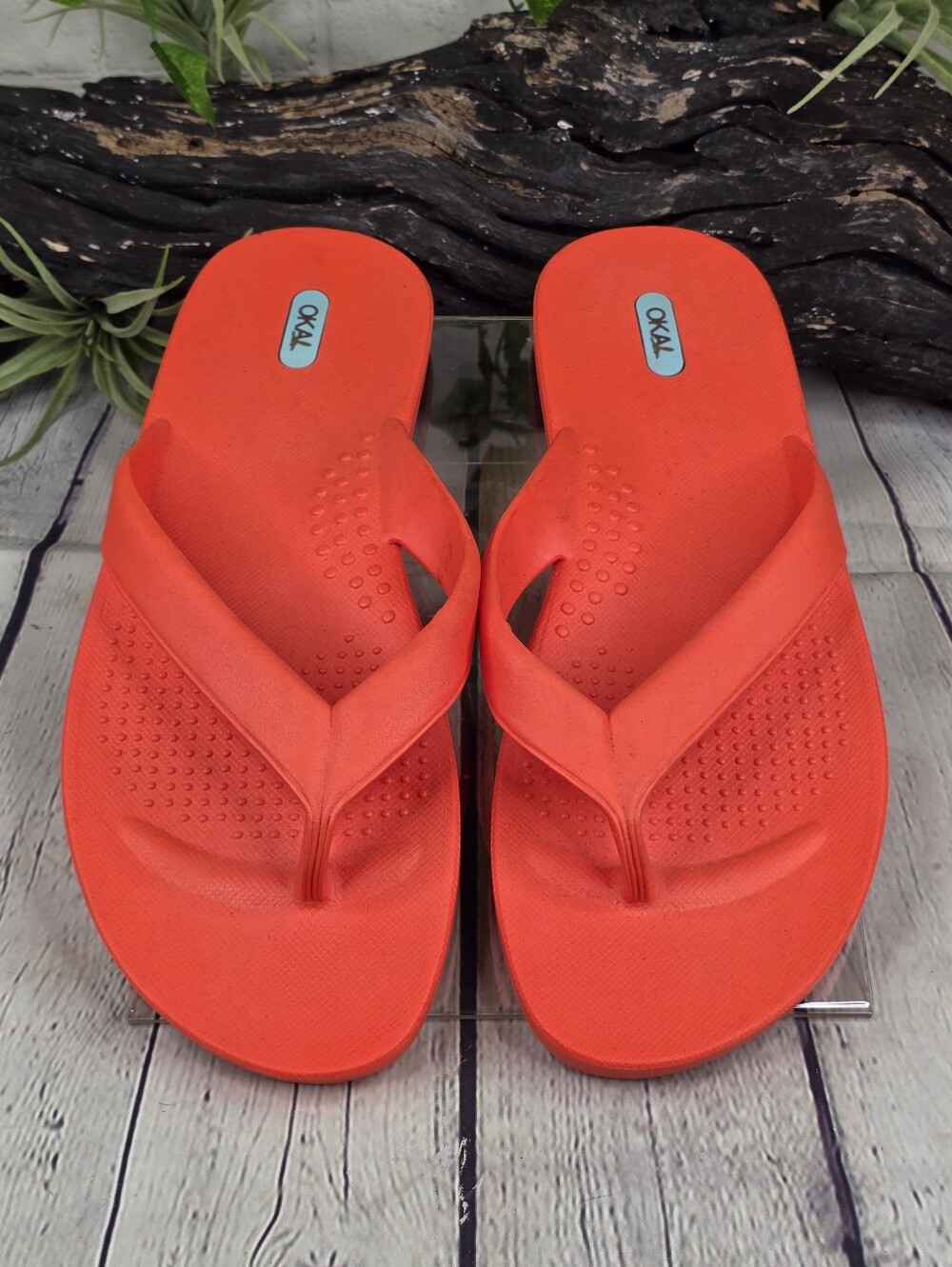 Oka-B Elle Cherry Flip Flops - Size XL (11.5 - 12.5)